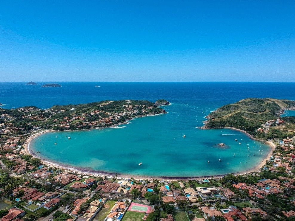 Bahía de Búzios vista aérea